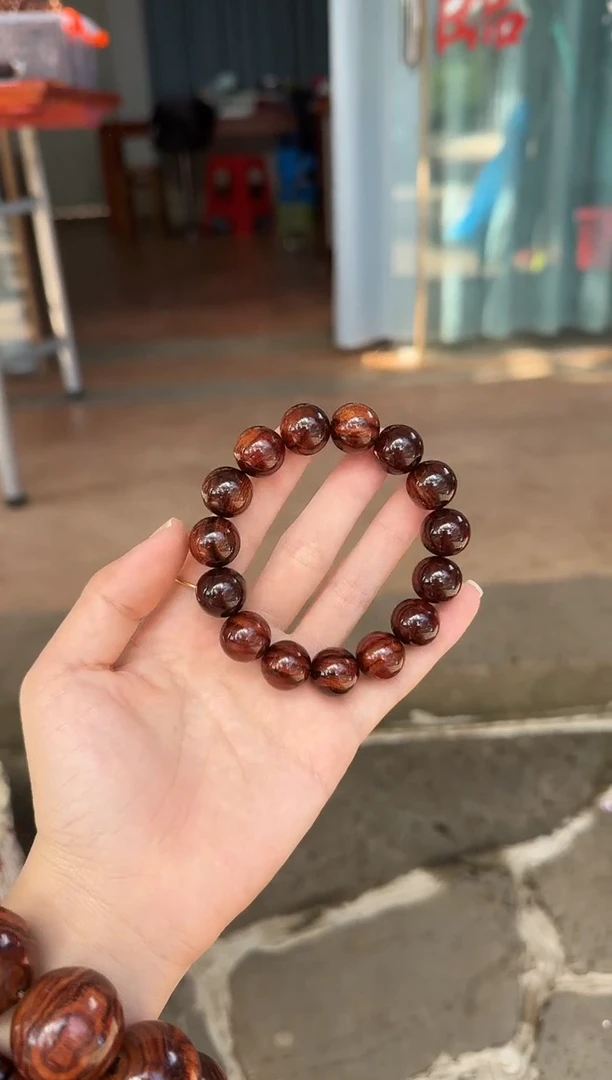 手串/手链黄花梨/降香黄檀海南黄花梨1.5紫油梨黑线顺纹土埋老料