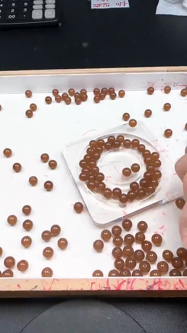 未镶嵌和田玉珠宝半成品糖玉N206卡8mm散珠25颗