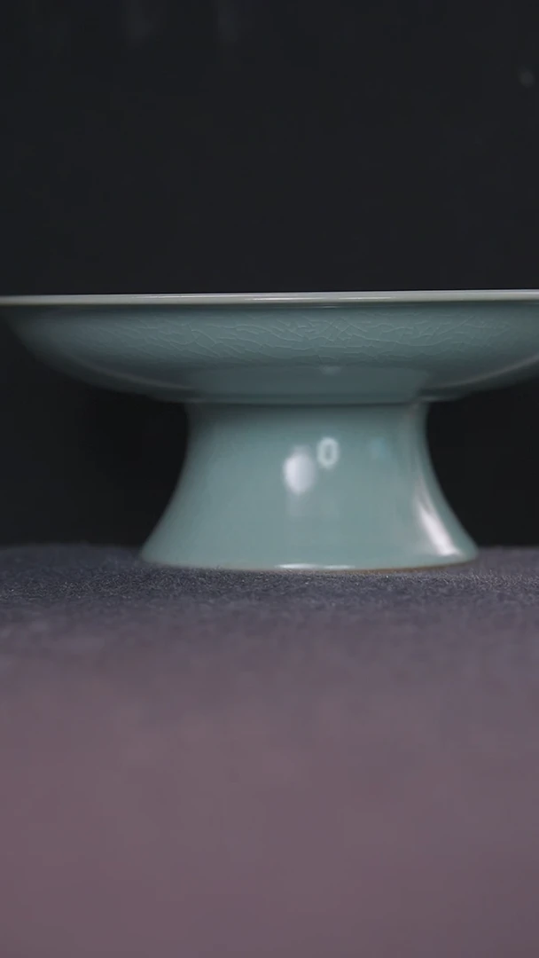 仿古天青高足精品18.5