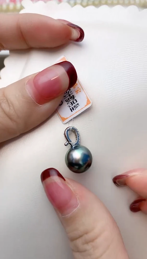 颈饰银S925镶嵌海水珍珠A58