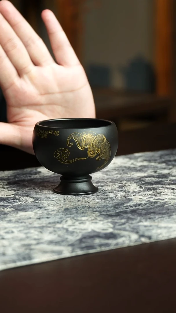 茶杯紫砂65号宜兴紫砂原矿作品