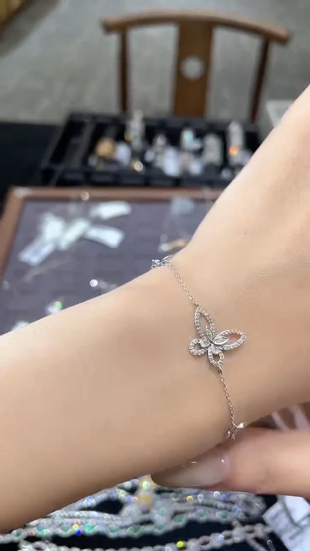 手链铂Pt950镶嵌钻石YT   017钻石手链