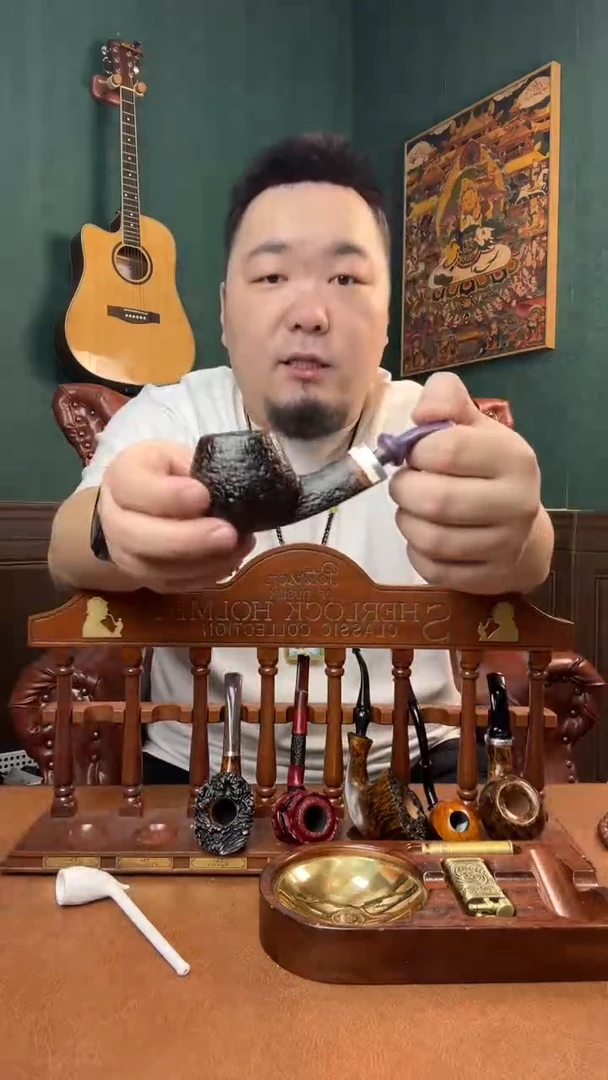 石楠木木雕款意大利进口石楠木烟斗