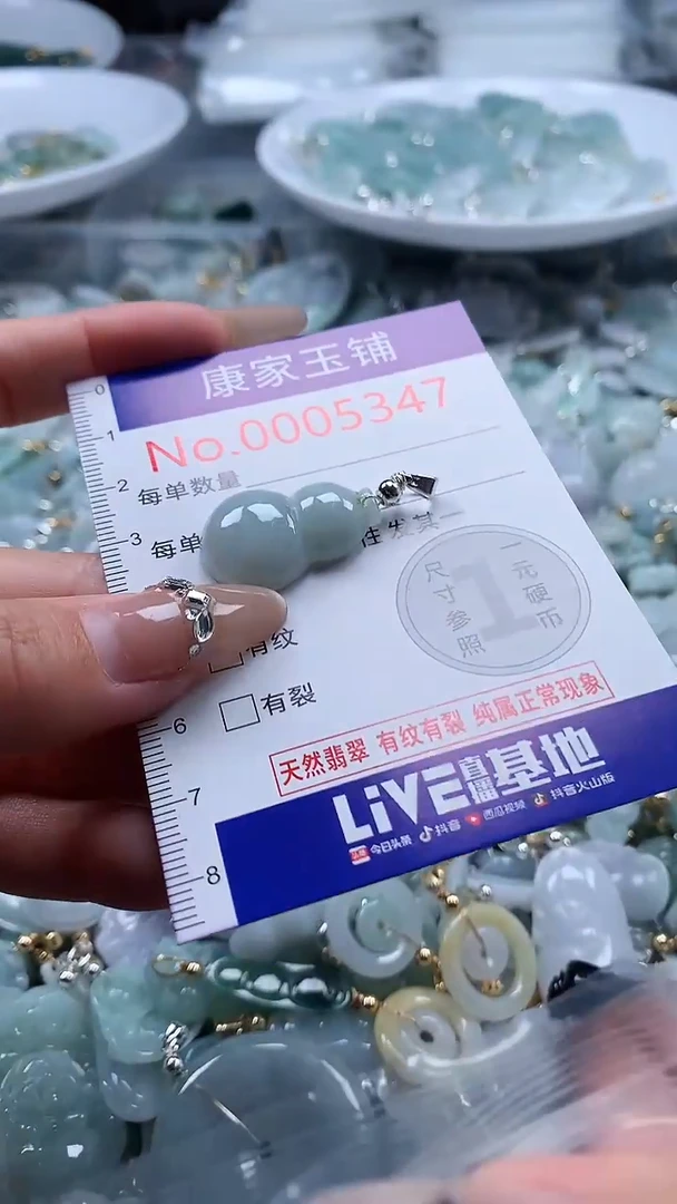翡翠未镶嵌吊坠(不含链)5347