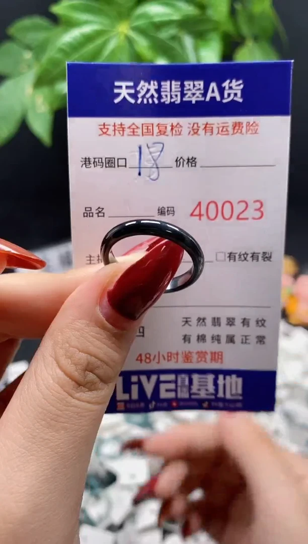 翡翠戒指未镶嵌天然翡翠戒圈0023