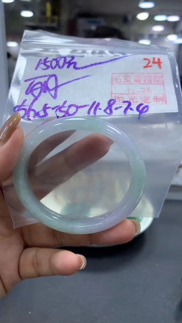 未镶嵌定制翡翠丽毛货需精细抛光+拍一发一+24