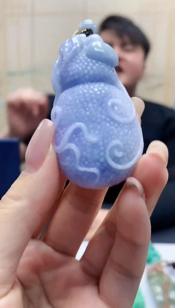 定制翡翠未镶嵌5060lr-毛货挂件27