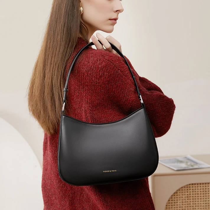 【Show Mi】J-6123-黑色-轻奢小众时尚百搭女士包sm