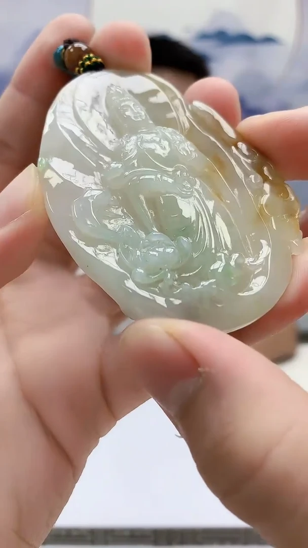 定制翡翠未镶嵌5028bb-毛货挂件239