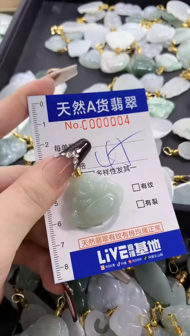 颈饰未镶嵌翡翠天然A货翡翠
