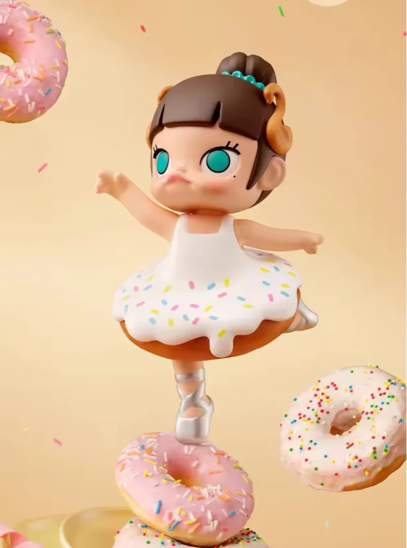 正品PPMT泡泡玛特Molly面包脑袋 甜甜芭蕾确认款