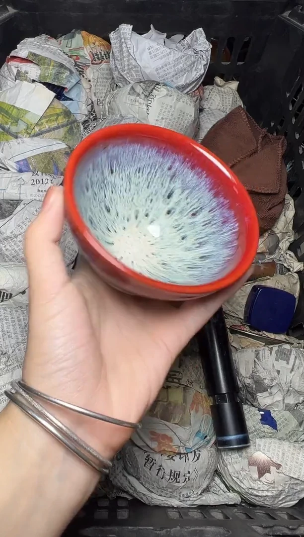 茶盏七彩孔雀  盏三疯建盏茶器