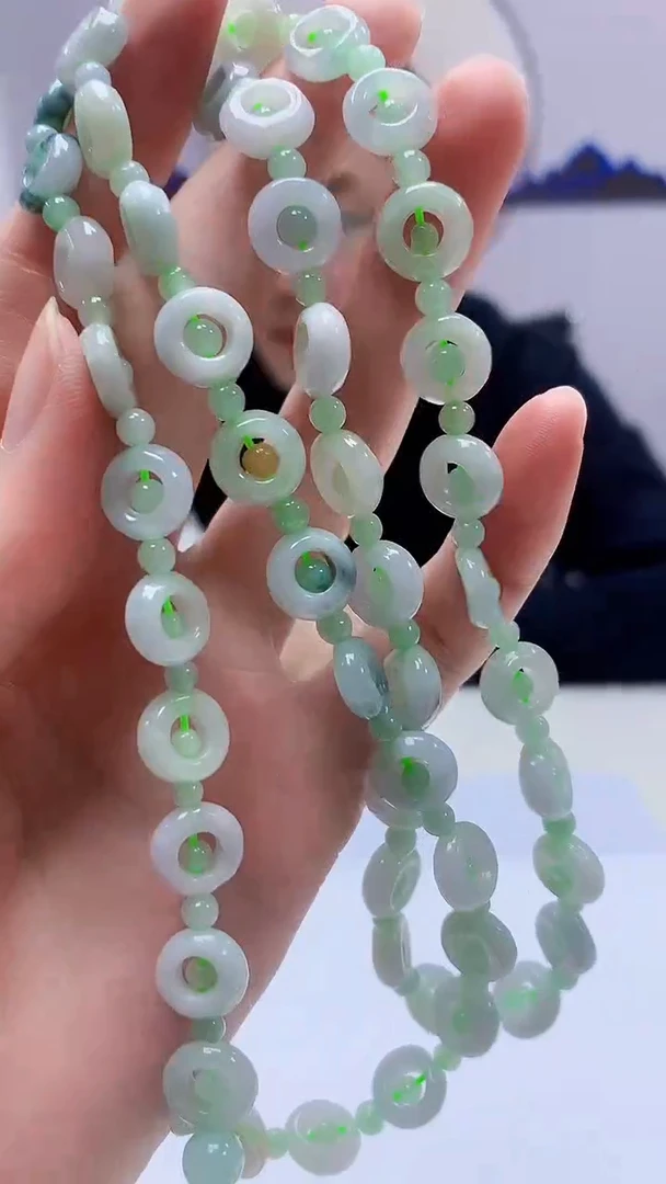 【闪购商品】定制翡翠未镶嵌5152zm-毛货珠链200