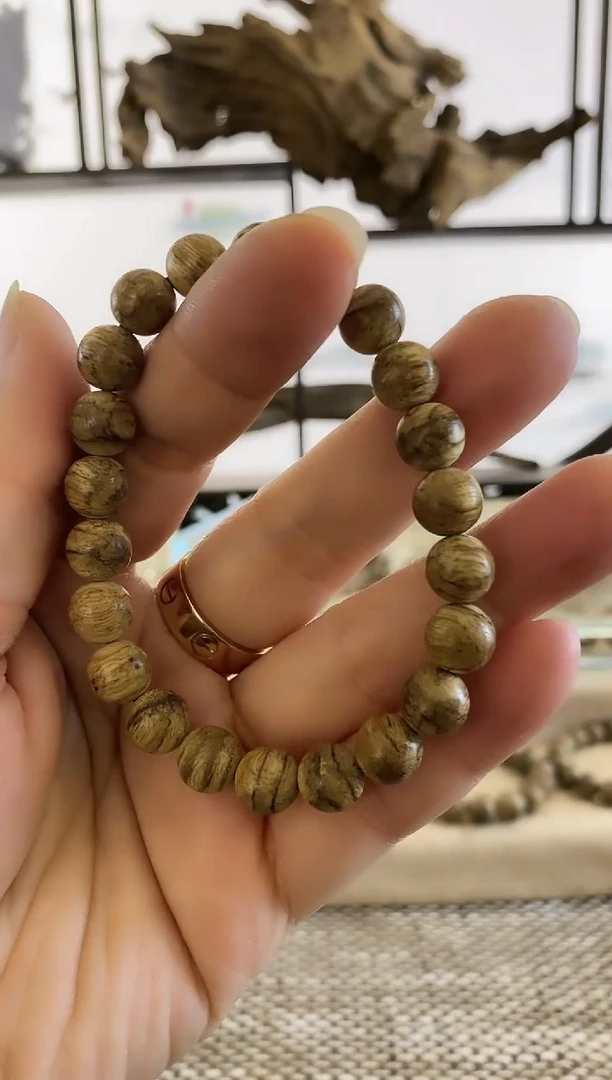 【闪购商品】沉香手串正区达拉干虎斑老料9+MM单圈