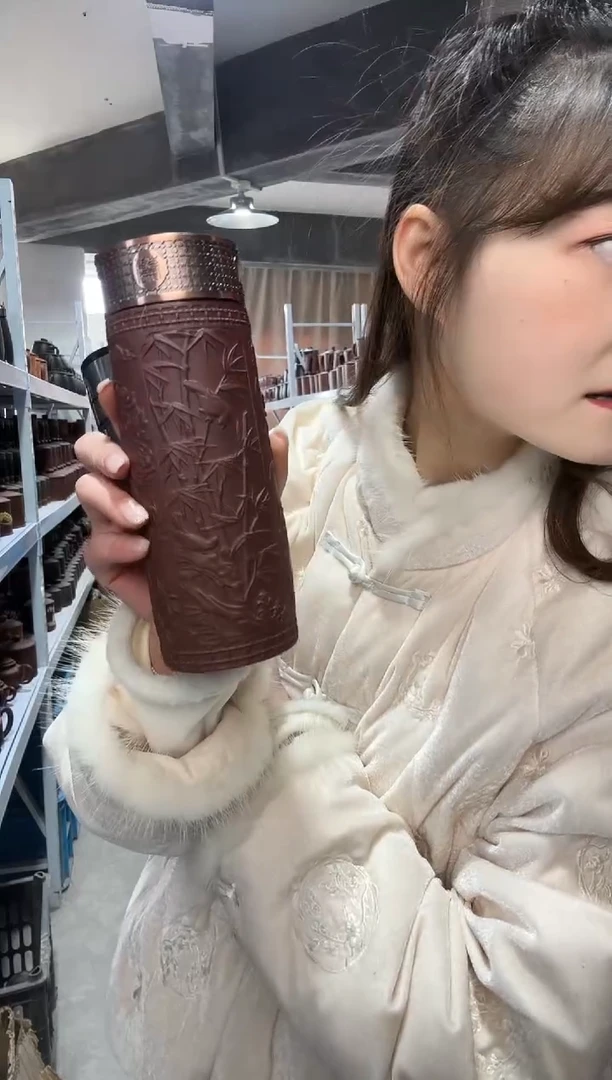 【闪购商品】紫砂盖杯紫砂盖杯石红保温