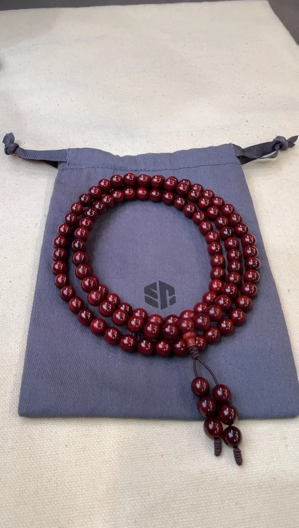 檀香紫檀（小叶紫檀）手串/手链印度小叶紫檀 0.8x108