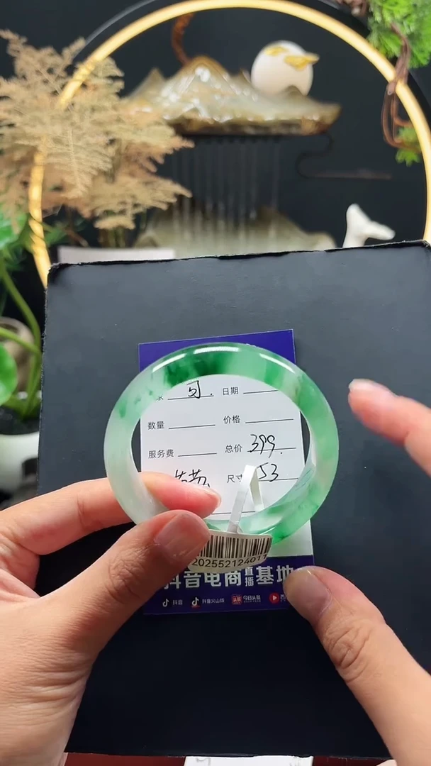 石英质玉（非洲翠）手镯未镶嵌可*可乐53