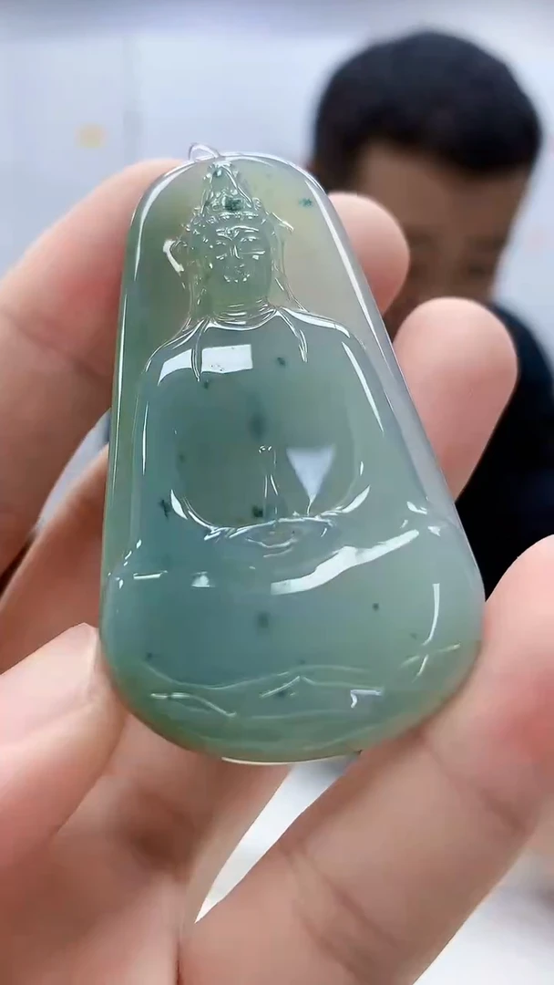 定制翡翠未镶嵌4898bb-毛货挂件71