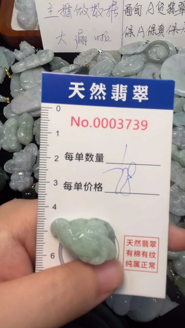 翡翠未镶嵌吊坠(不含链)3739