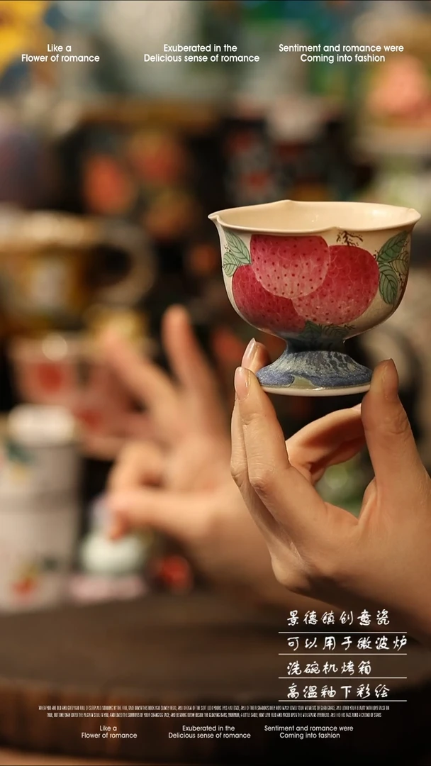 陶瓷景德镇高温釉下彩手工手绘款式