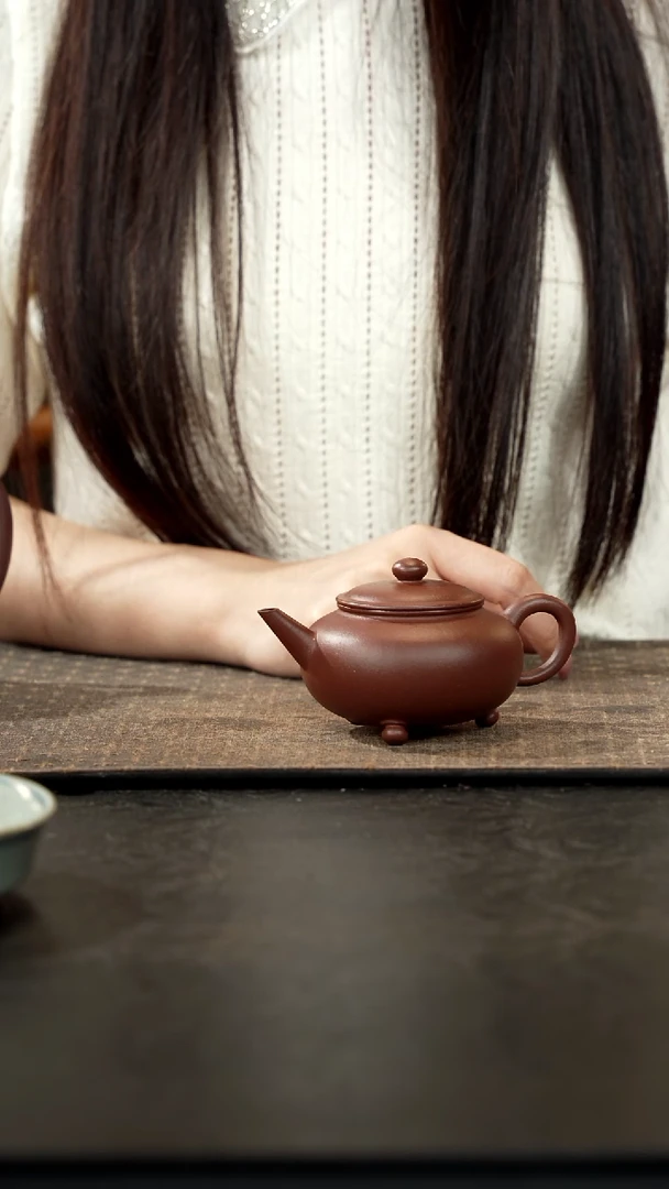 茶壶紫砂慈****生全手底槽青三足水平壶