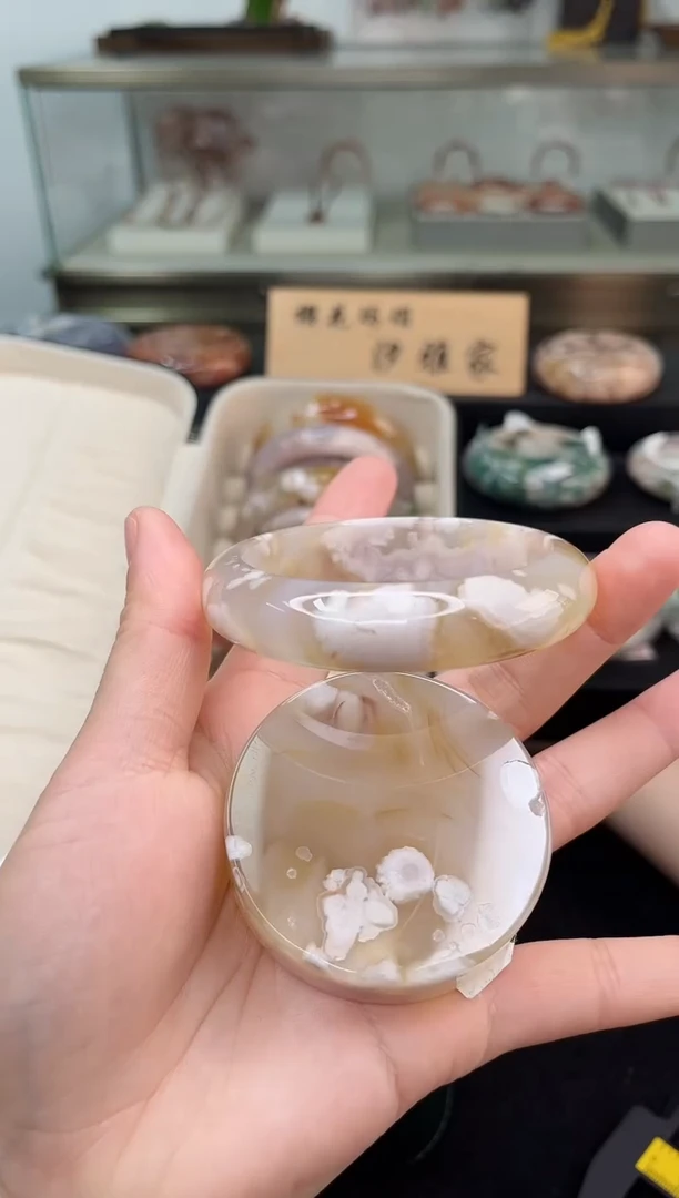 未镶嵌手镯石英质玉58圈口（赠品镯心）320144
