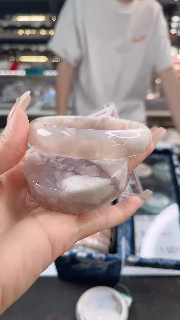 未镶嵌手镯石英质玉64圈口（赠品镯心）1001