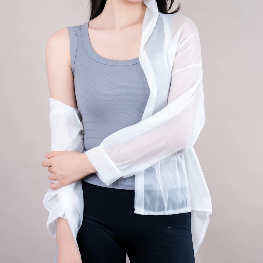 PANIS修身百搭女士背心吊带外穿修身纯色内搭无袖棉美背DFK01