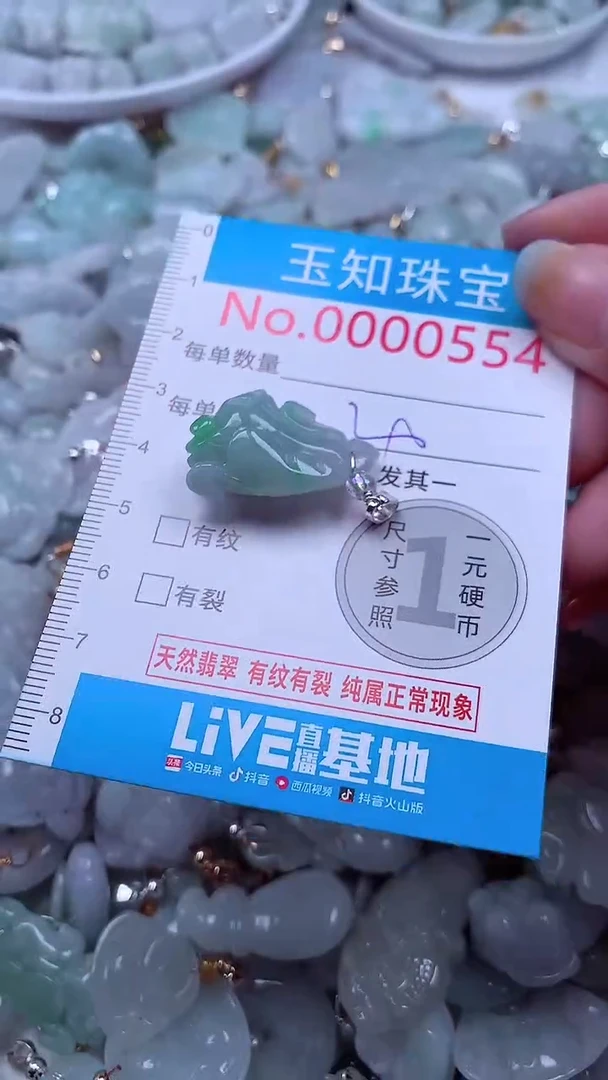 吊坠(不含链)未镶嵌翡翠554