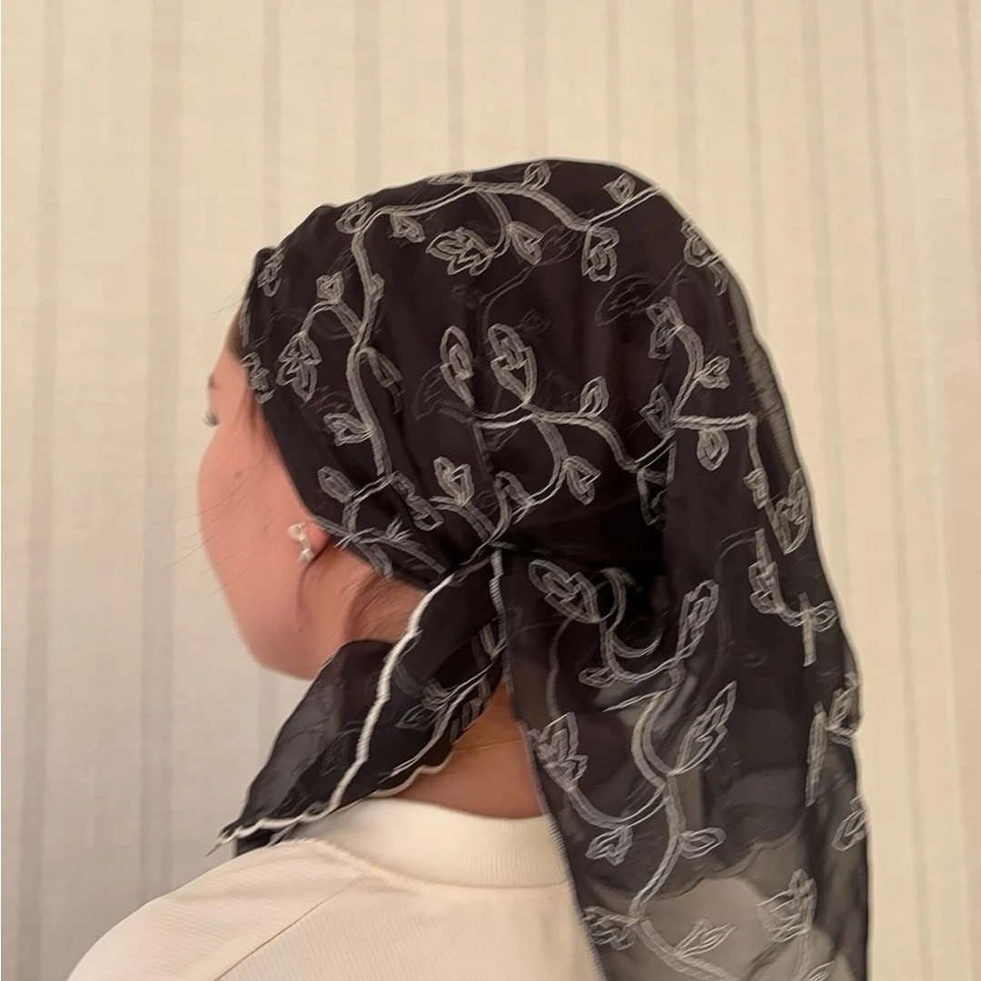 黑色新款包邮头巾