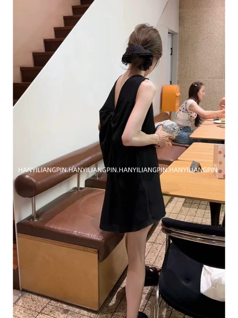 【夏至】气质扭结宽松背心上衣