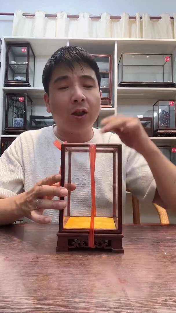红酸枝木类12*12*17玻璃罩432