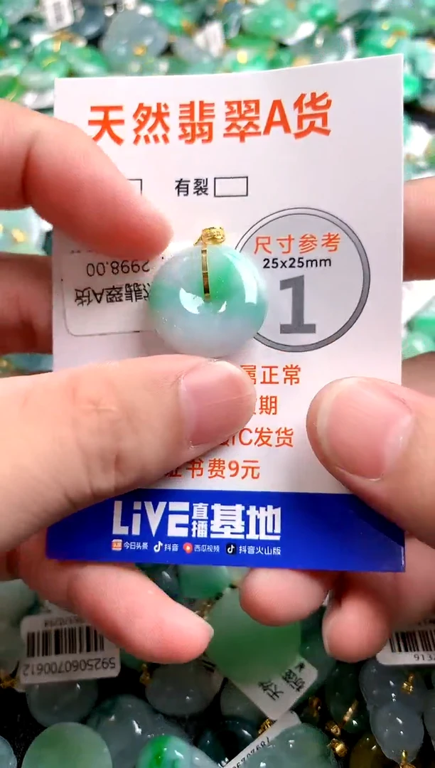 颈饰18K金镶嵌翡翠0399051199