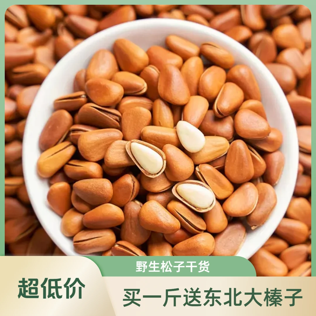 东北红松子95o大颗粒果野生松子手剥颗粒无干燥剂净含量松子新货