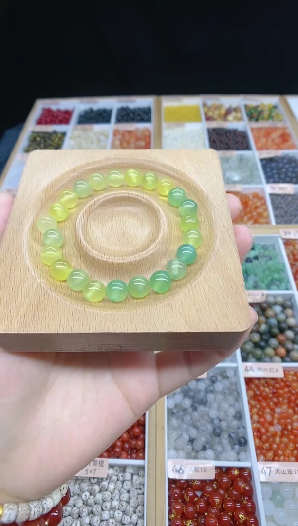 【闪购商品】玛瑙/玉髓未镶嵌手串青提多样性发一