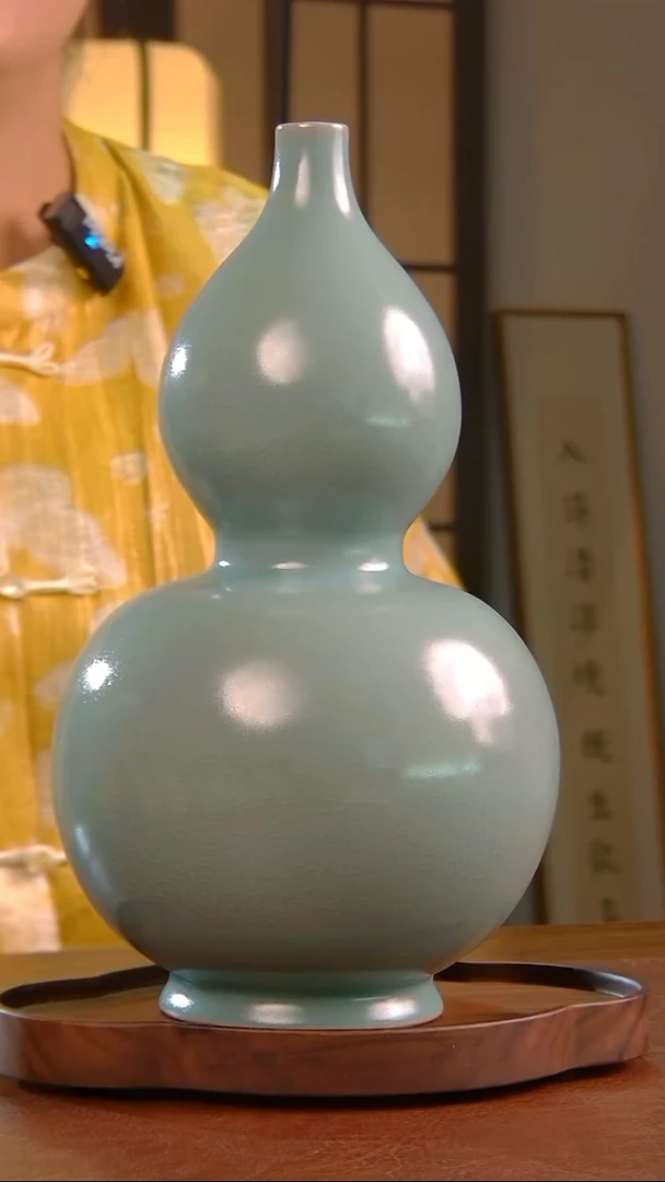 瓷片261号 大葫芦瓶    马