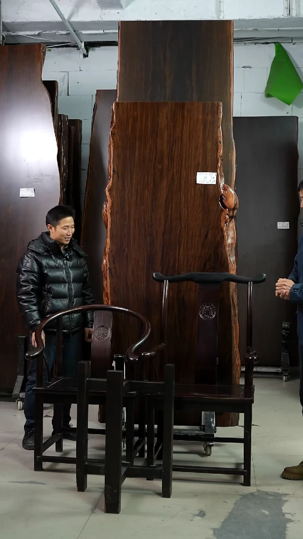 用****9【ZT-69大叶紫檀216*85*8+1主4客+黑三角支架*2】