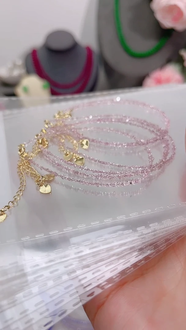 银S925镶嵌手链钻石粉99