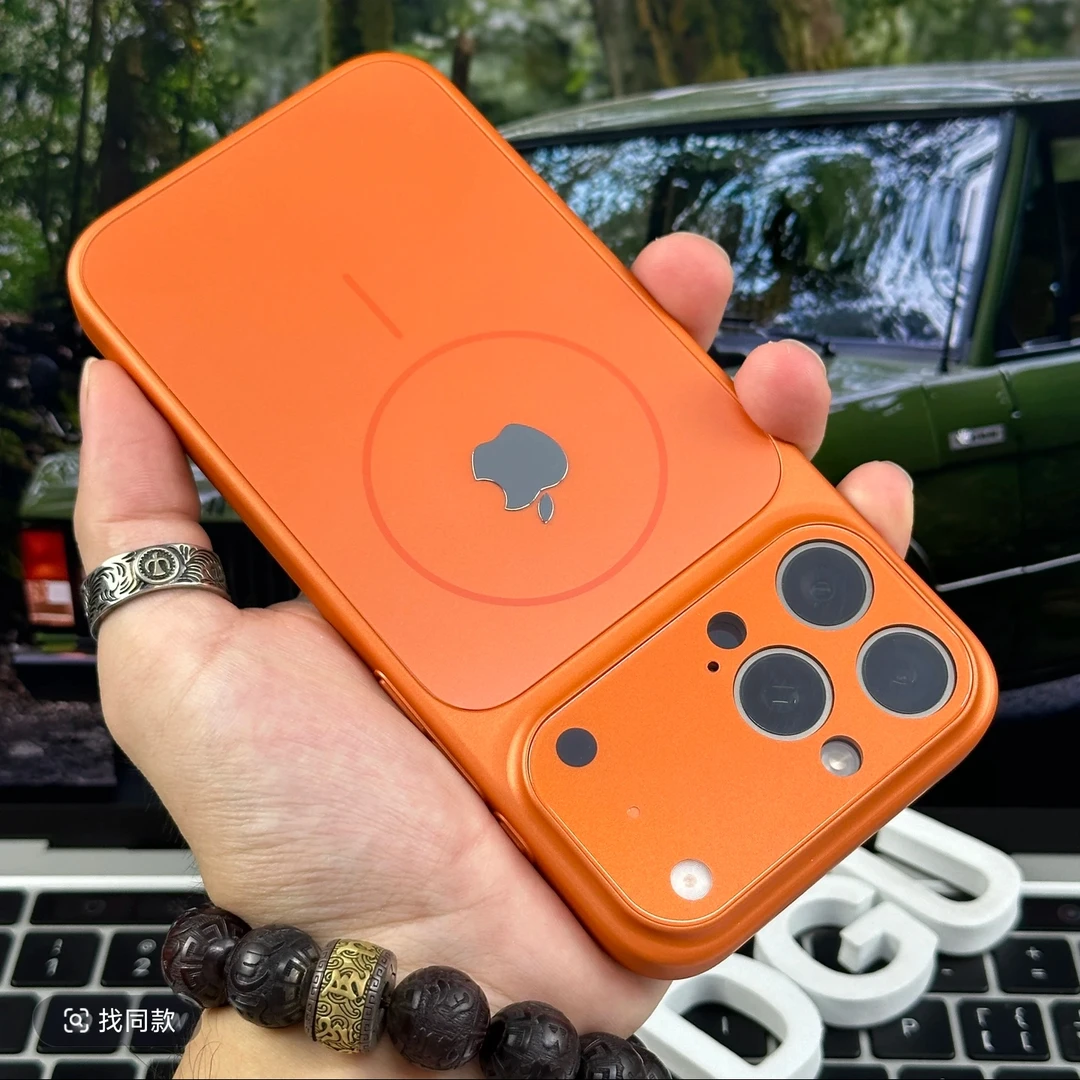 适用苹果17/16/15/14/13护镜包镜头磁吸壳iphone17手机壳硬背软边