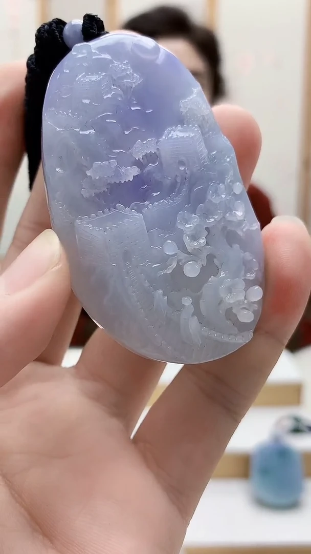 未镶嵌定制翡翠4829bb-毛货挂件137