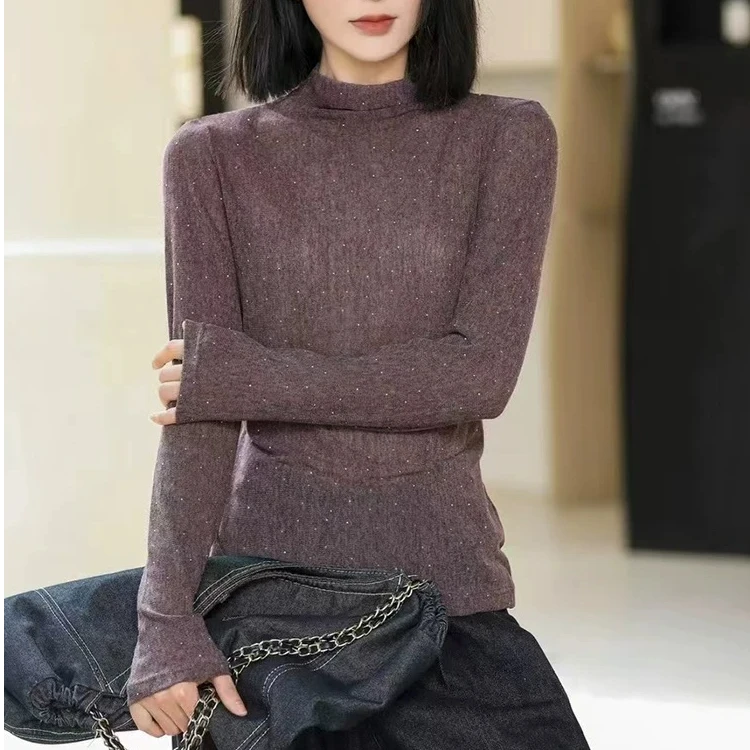 特价满身钻高弹显瘦修身打女士底衫