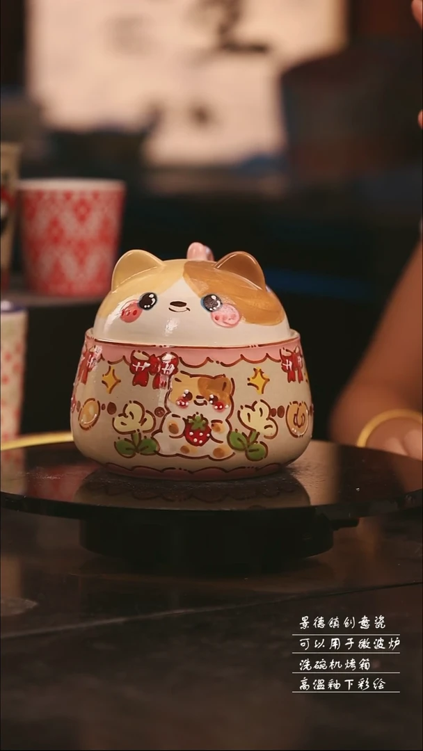 陶瓷景德镇可爱设计师款陶瓷