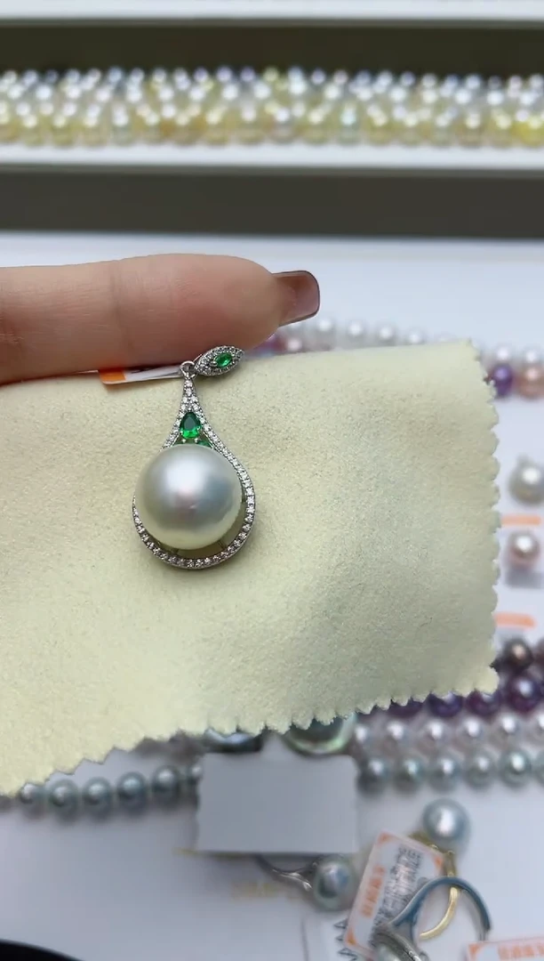 【闪购商品】海水珍珠颈饰银S925镶嵌W55