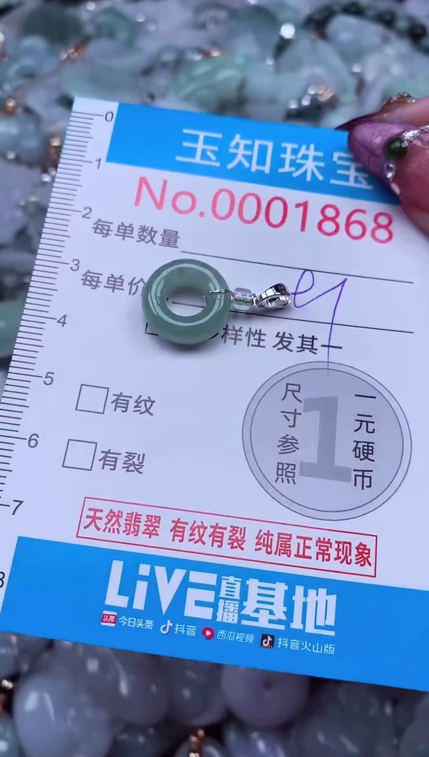 吊坠(不含链)未镶嵌翡翠1868