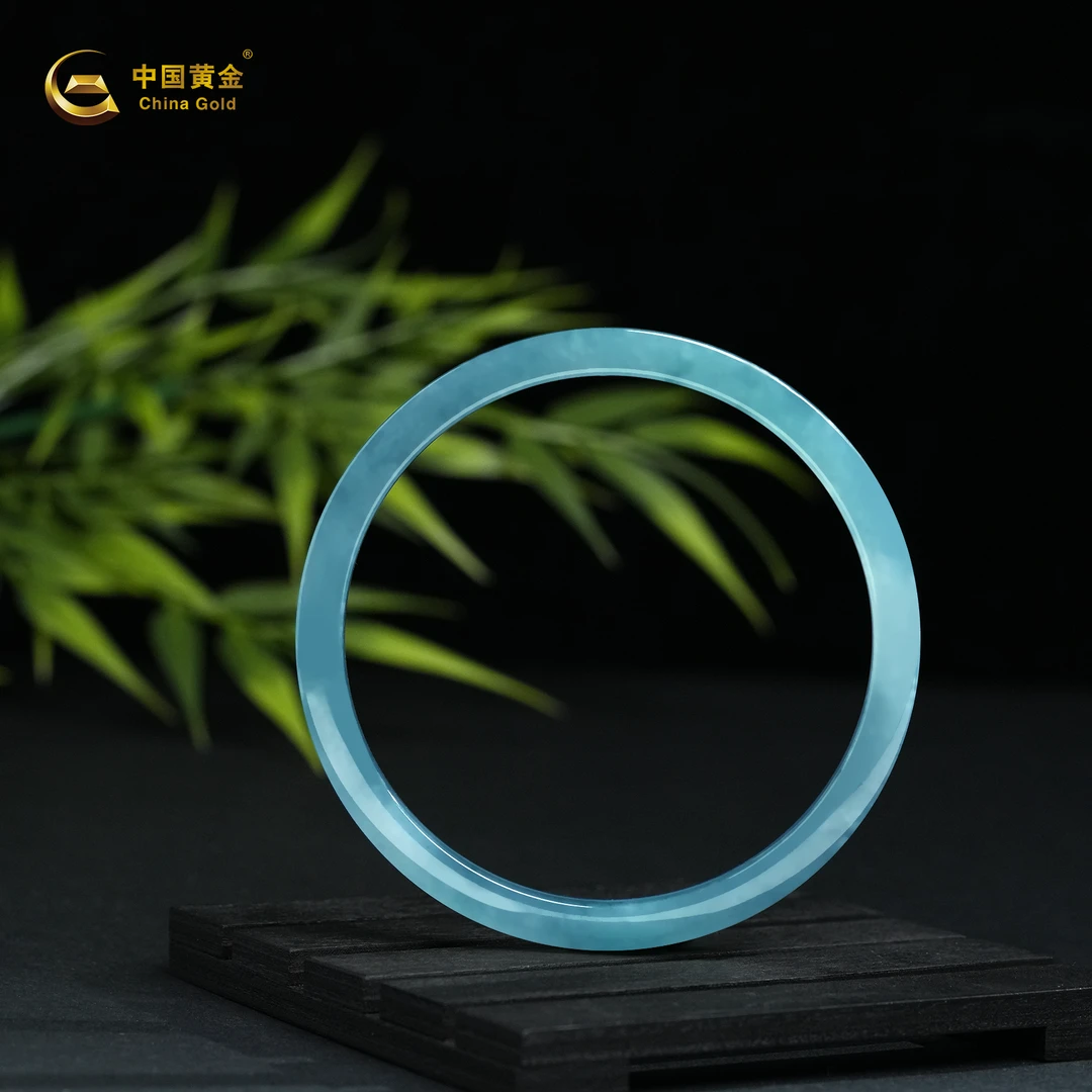 China Gold/中国黄金翡翠手镯方镯时尚夸多样性发其一轻奢礼物A