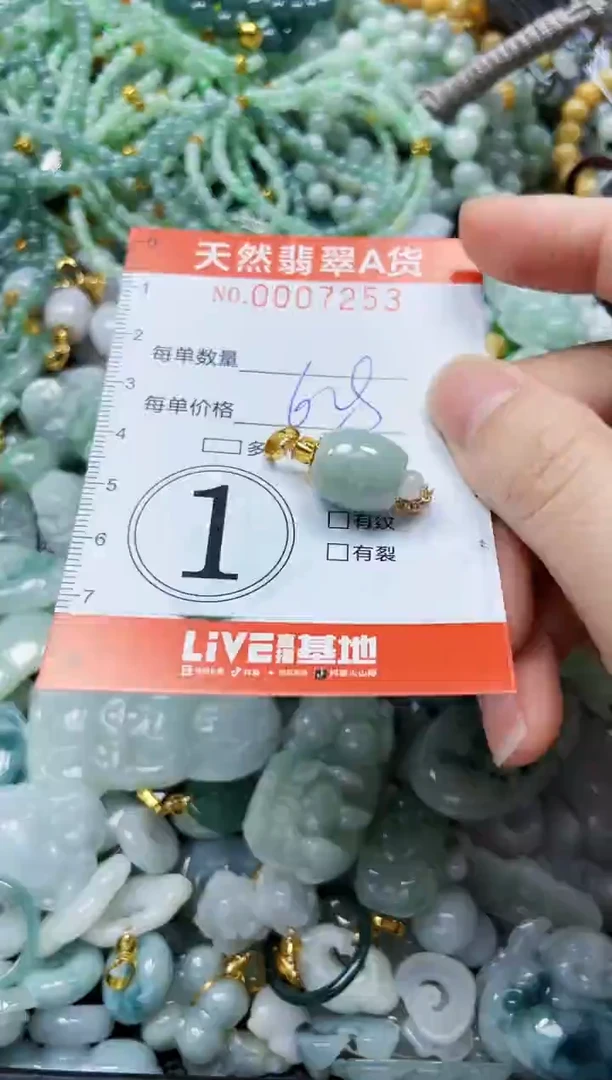 翡翠未镶嵌颈饰闪购0007253