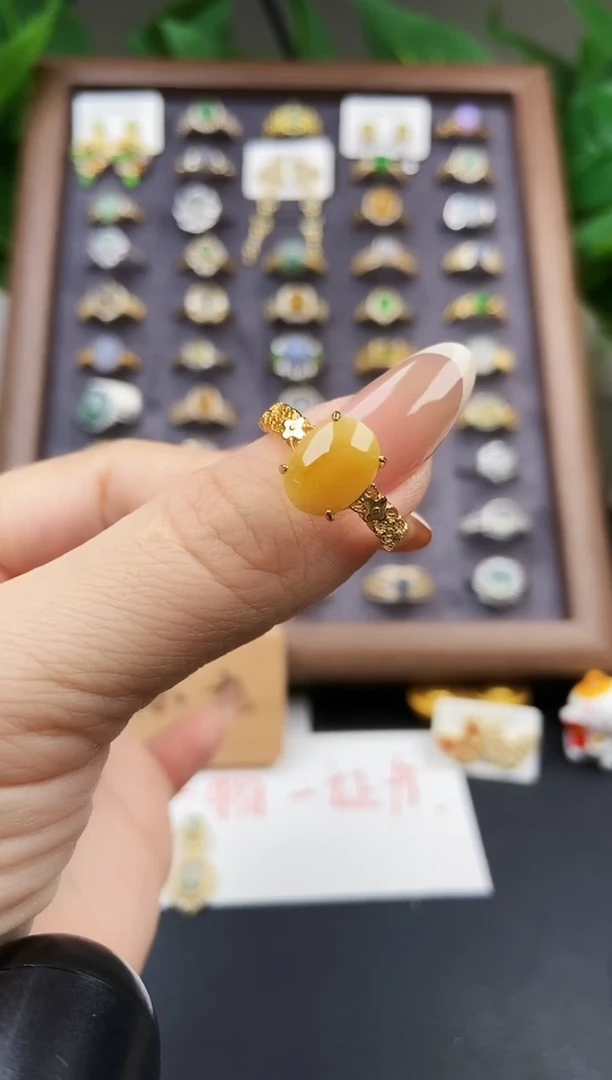 银S925镶嵌戒指翡翠21