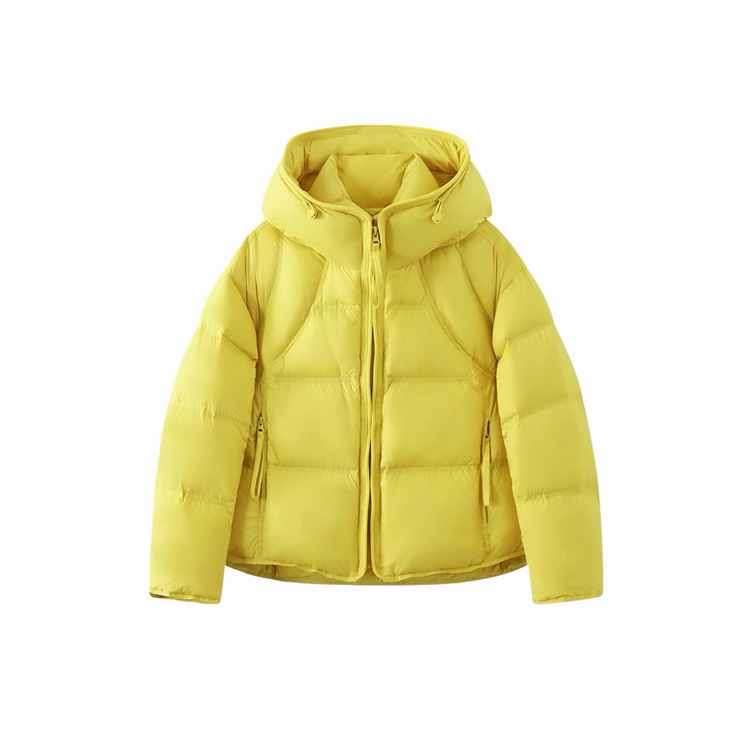 90绒“暖光黄绒”2025冬季连帽羽绒服【运费补贴】