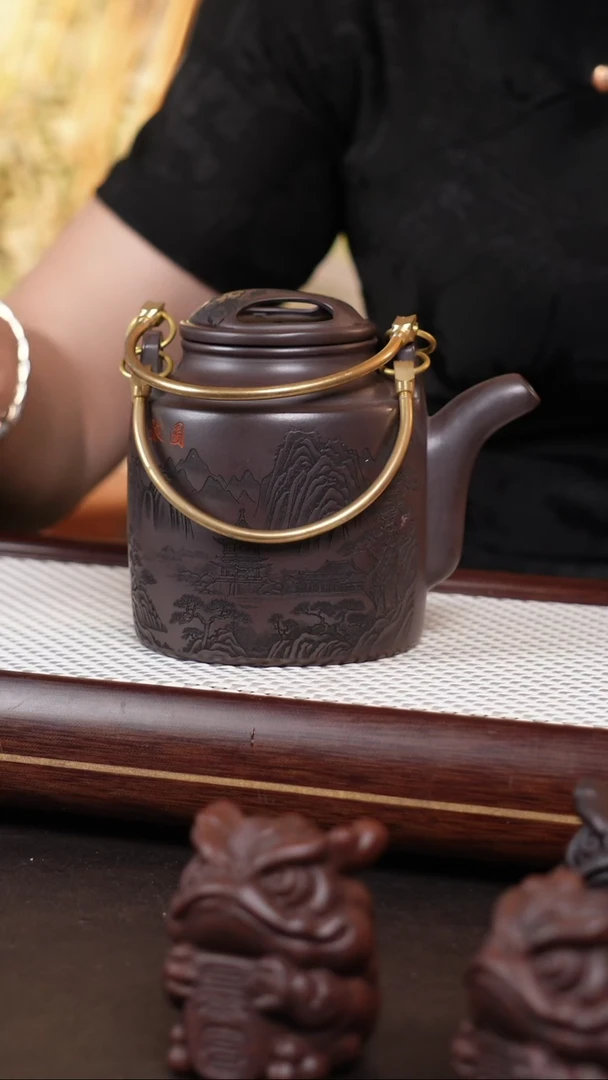 茶壶紫砂牛盖洋通