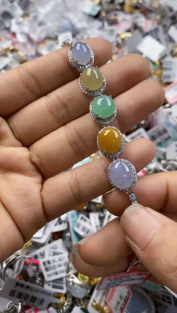 银S925镶嵌戒指翡翠999-----8